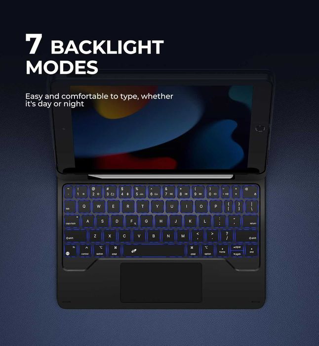 Клавиатура с Тракпад за iPad 10.2 (7/8/9 Gen) - Dexnor Magic Style