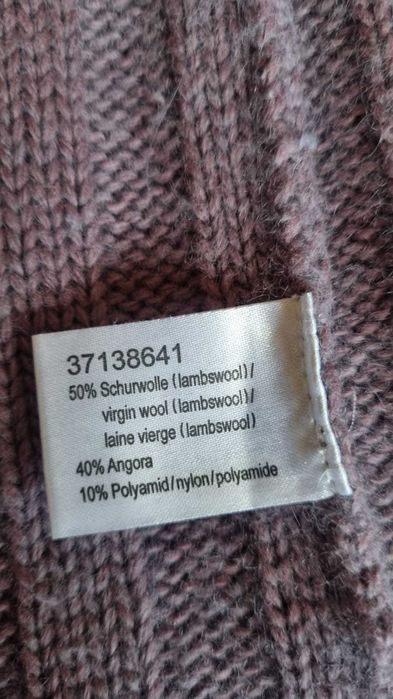 Cardigan cu maneca scurta, lana 50%, angora 40%, poliamid 10%, s-m