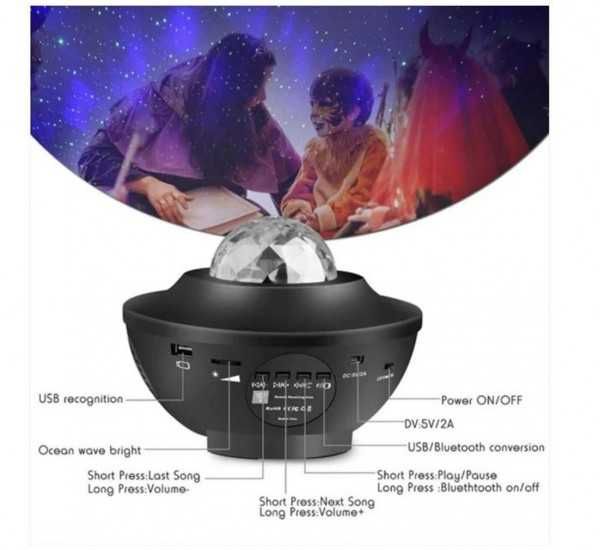 Дискотечна магическа топка BL-XK01, RGB, светлинни ефекти, музика,5VDC