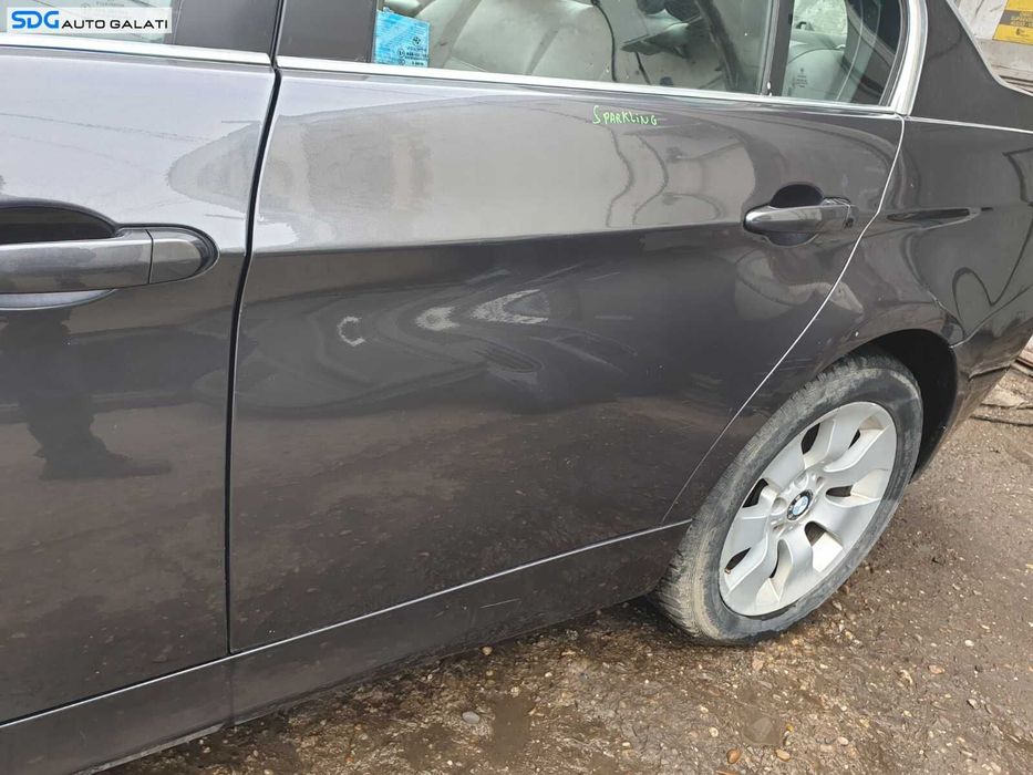 Portiera Portiere Usa Usi Stanga Spate Dezechipata BMW Seria 3 E90 2004 - 2011 Culoare A22/7 Sparkling Graphite M [C3447.1]