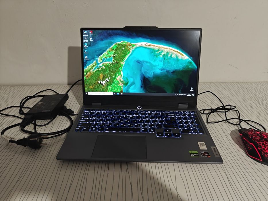 Игровой ноутбук lenovo Ryzen 7/ОЗУ 24гб/ Rtx 4050 6gb