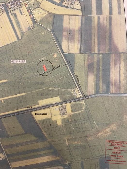 De vanzare parcela teren 600 mp - Fughiu, Com. Osorhei