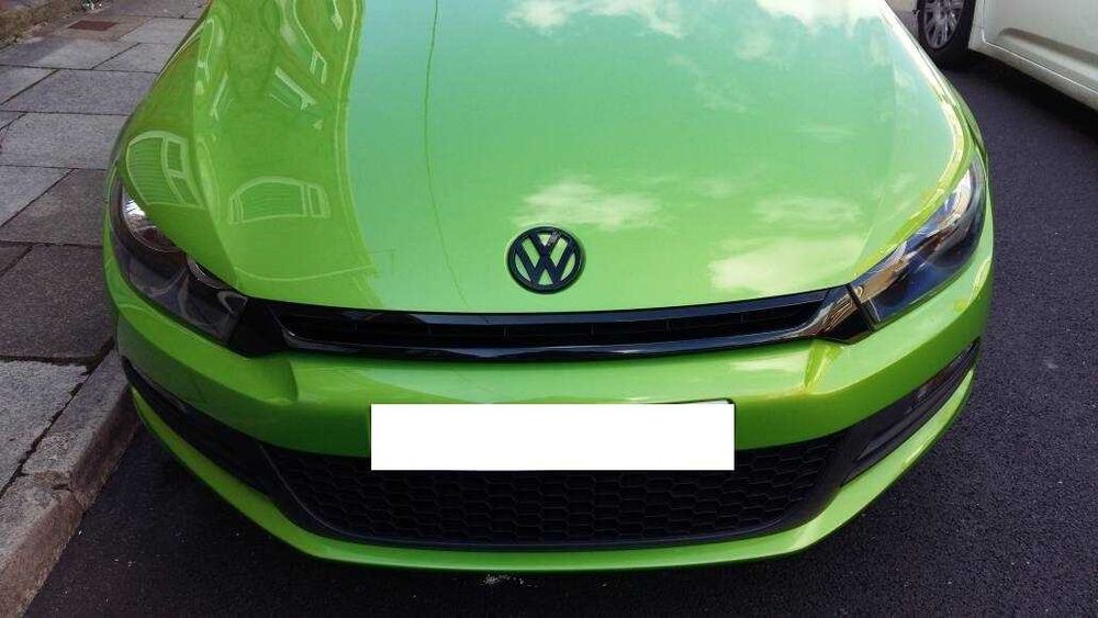 Set 2 Embleme 90-110mm Volkswagen VW Scirocco 2008-2014, Negru Lucios