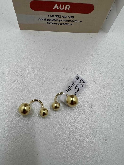 Cercei Aur 14K 1.98g (Ag25 Belvedere B.42446) Garantie 2 ani!
