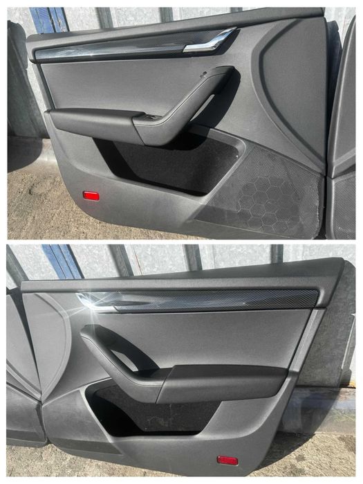 Interior complet, scaune sport piele partiala ,bancheta, fete de usi si cotiera Skoda Octavia 3 VRS