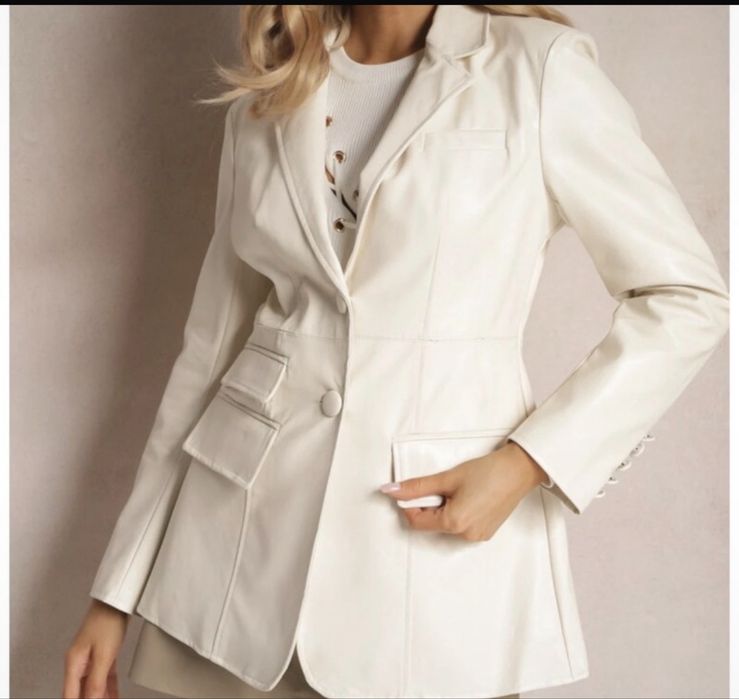 Sacou din piele ecologica, modern, marimea M