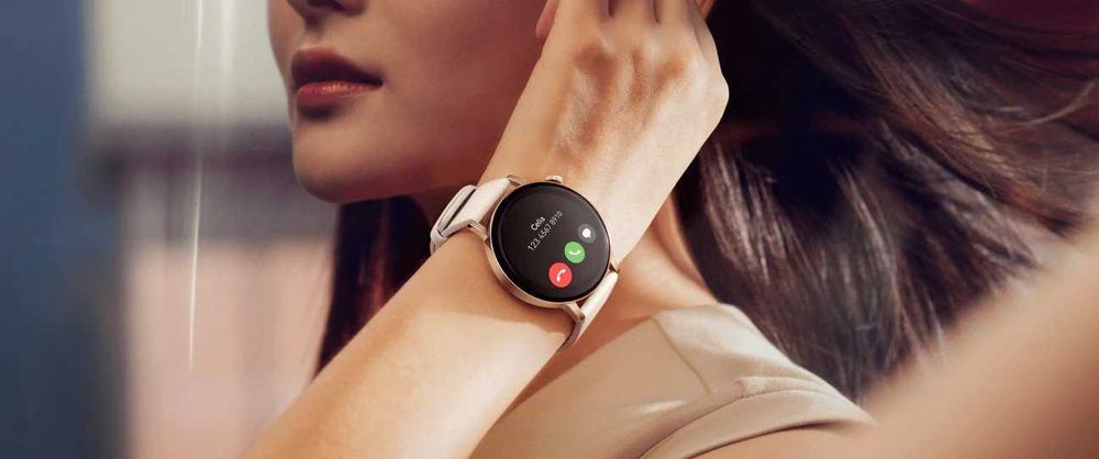 Smartwatch Huawei Watch GT 3 42mm Gold, curea piele alb Nou Sigilat