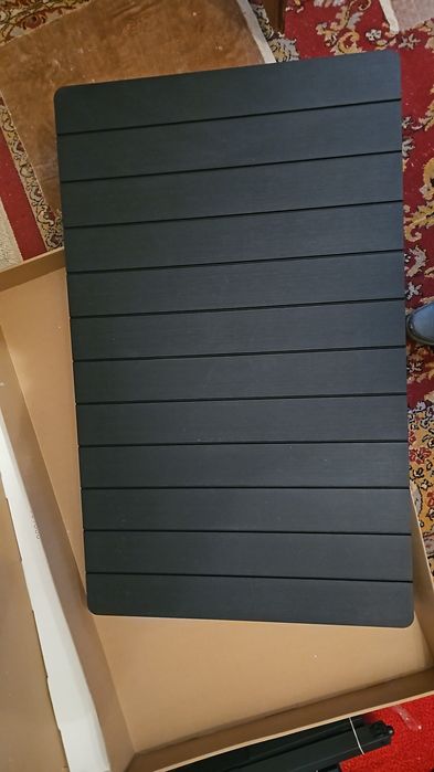 Masa Allibert Lyon, grafit, masa din polirattan,