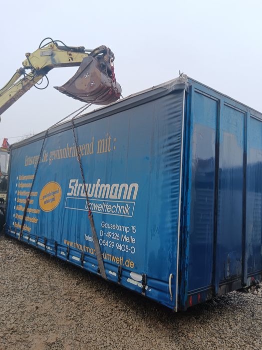 Suprastructura camion, duba cu prelata  pe role, magazie 7,1m