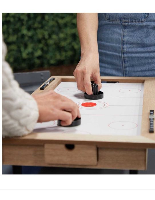 Въздушен хокей Relaxdays - вкл. тласкач и шайба - за деца и възрастни