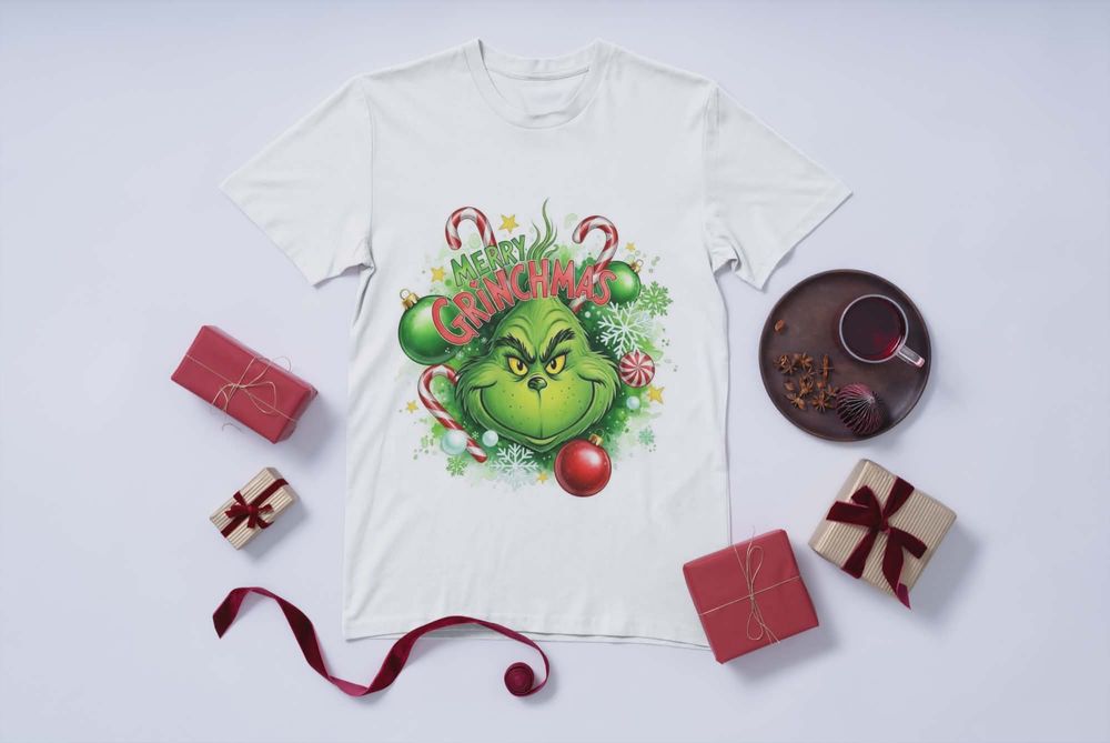 Коледна тениска с атрактивен принт