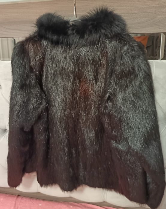 Blana naturala neagra de nurca( vizon)