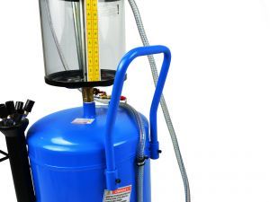 Масларка - Пневматична помпа за засмукване на масло 80л синя