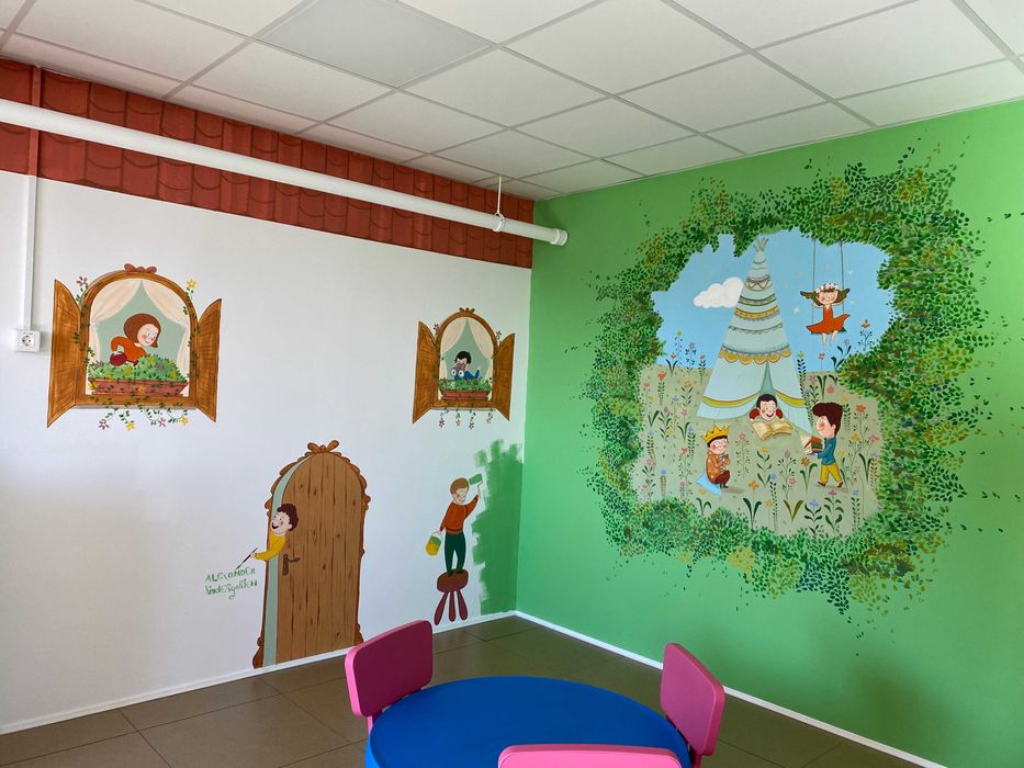 Pictura pe perete,  pentru copii