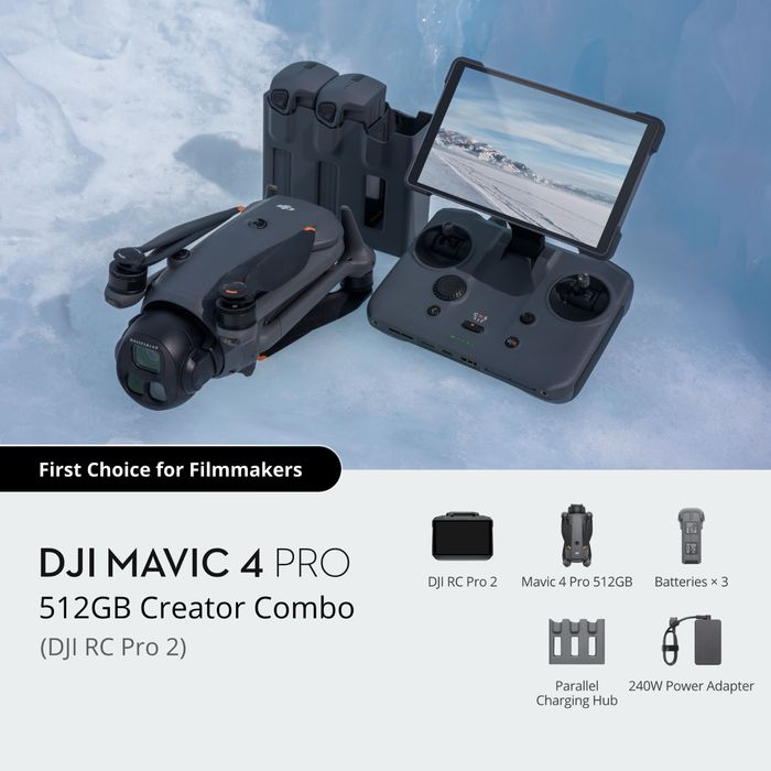 Квадрокоптер DJI Mavic 4 Pro Creator Combo (Rc Pro-2)