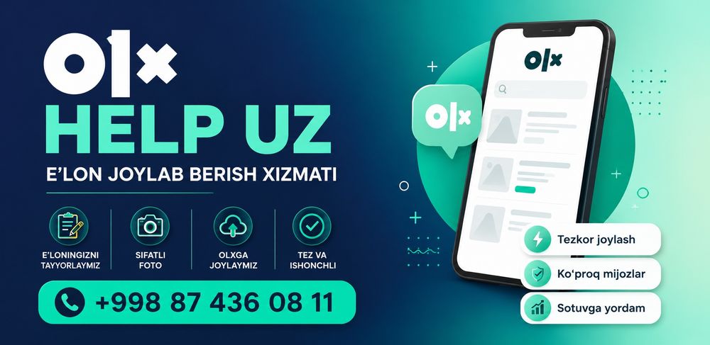 SMM xizmati | OLX da savdoni 2-3x oshirish | reklama | marketolog |