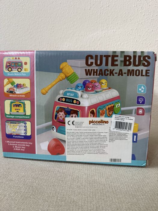 Autobuz cu sunete si ciocanel