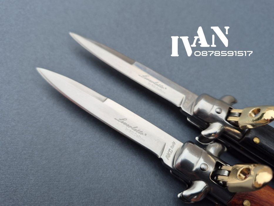 Италиански автоматичен ножStiletto-"leverletto by Bill Deshivs