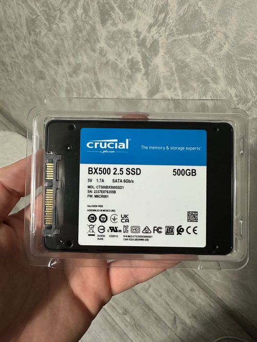 Crucial BX500 500GB SATA SSD