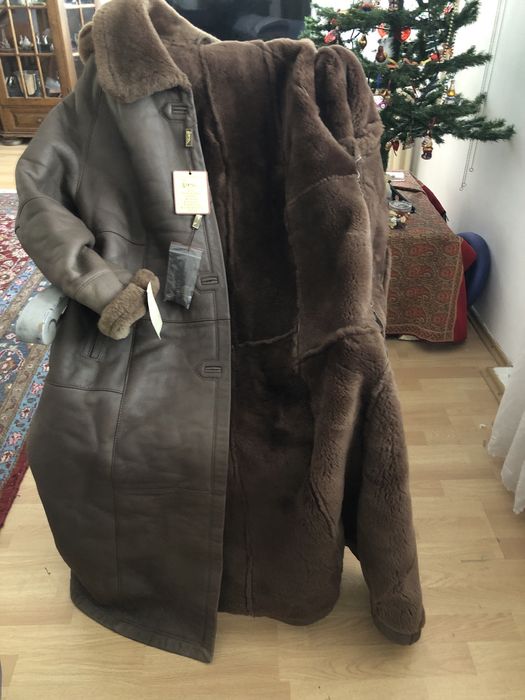 Дублёнка овчина  шоколадный мусс