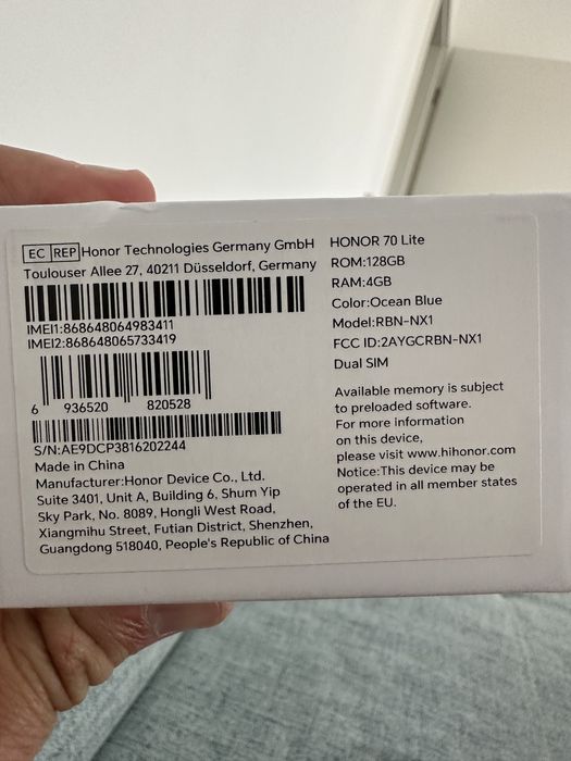 Honor 70 lite varianta de 128