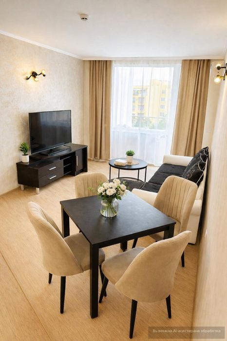 Дава се под наем Двустаен апартамент в Бургас, Сарафово - 65 кв.м за 580 € - Снимка #1