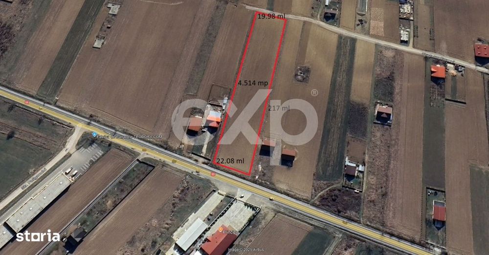 Teren intravilan 4514 mp de vanzare, Luizi Calugara