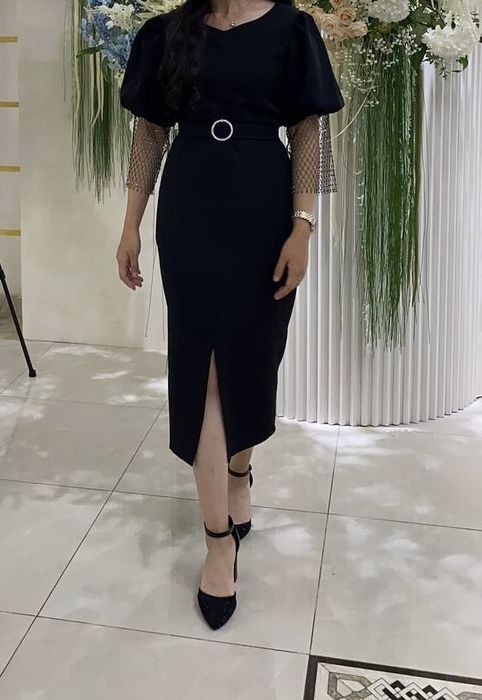 черное вечернее платье