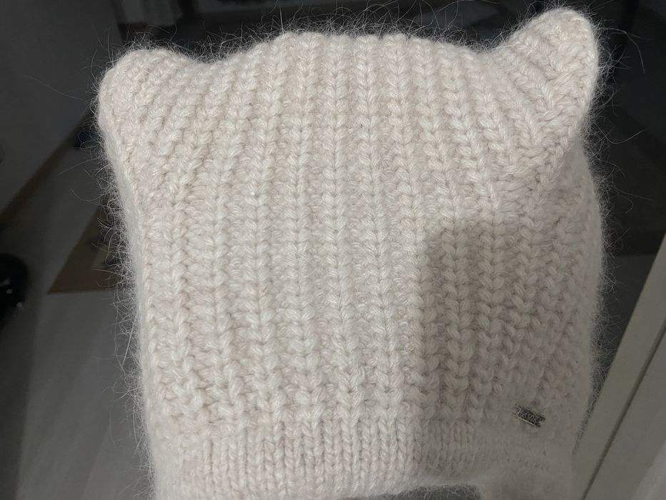 Шапка ангор,в виде кошки