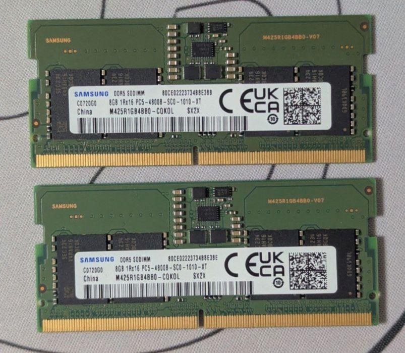 Sodimm ddr5 8x2 4800 Samsung
