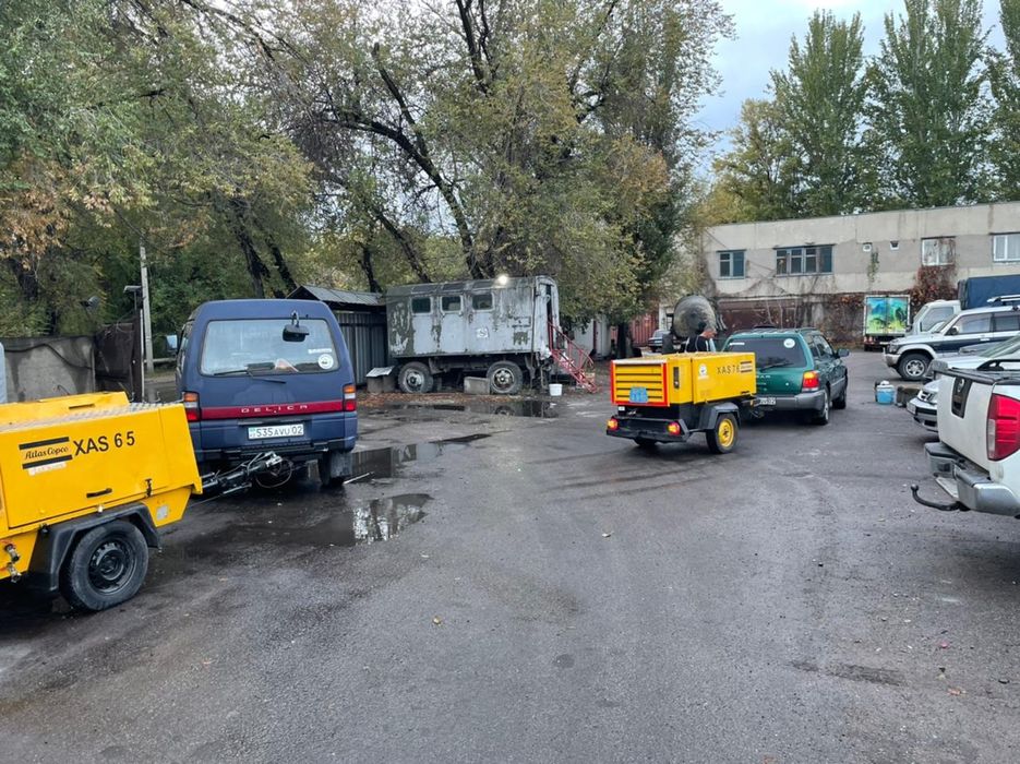 Аренда компрессора, с молотками