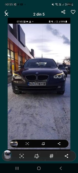 Bmw seria 5 an 2008 m47,210 000 km