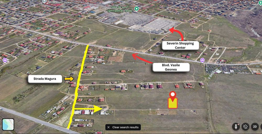 Teren intravilan 504 metri intrare din strada Magura - Zona Aeroport