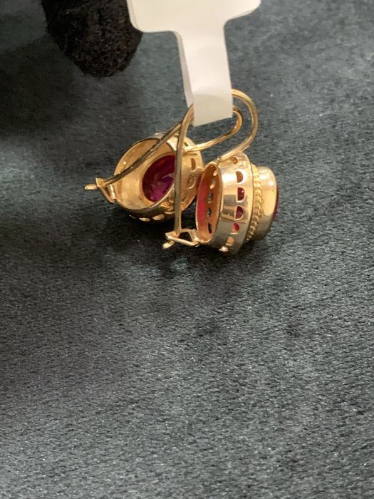 Золото серьги ЖанТаС ломбард г.Астана