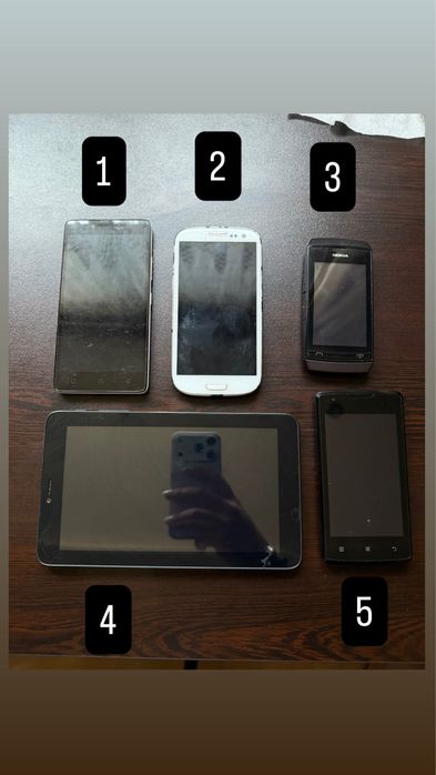 4 телефона + таблет