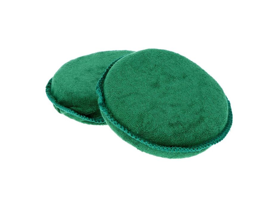 Set 2 paduri aplicatoare Turtle Wax X711TD din bumbac moale, pentru curatarea si repararea plasticului si pielii, polisare si ceruire caroserie
