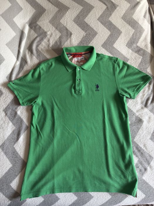 Tricou U.S POLO ASSN VERDE original Mărimea L