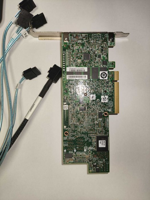 RAID контролер LSI/Broadcom MR SAS9361-8i +  (4x) SATA 10GTek