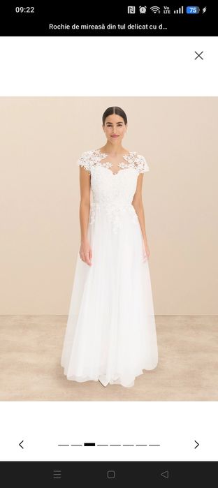 Rochie mireasă bonprix mărime mare