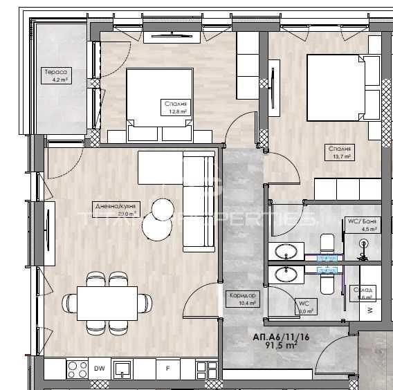 Продава се Тристаен апартамент в Пловдив, Кършияка - 107 кв.м за 717 €/кв.м - Снимка #10