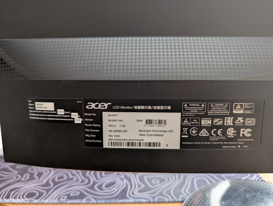 Монитор Acer 24 дюйма