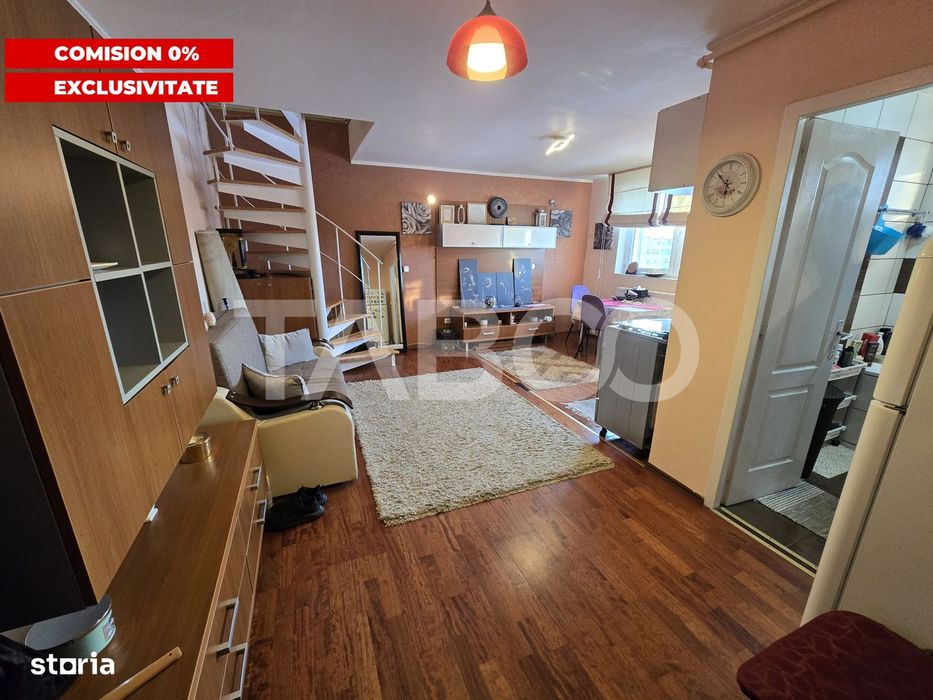 Apartament 3 camere de vanzare mobilat Valea Aurie Sibiu Comision 0