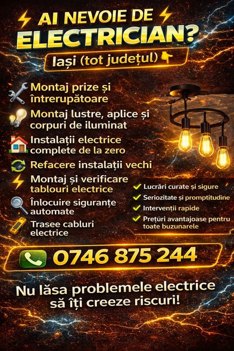 Ai nevoie de un electrian?