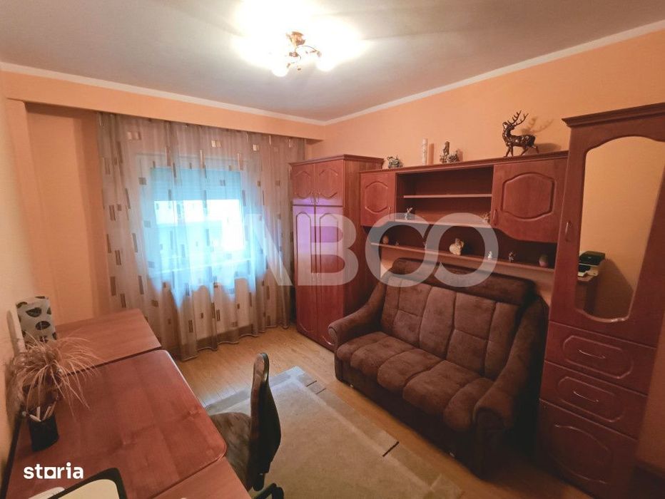 Apartament cu 3 camere 2 bai 63 mp utili etaj 1 in Sibiu zona Turnisor