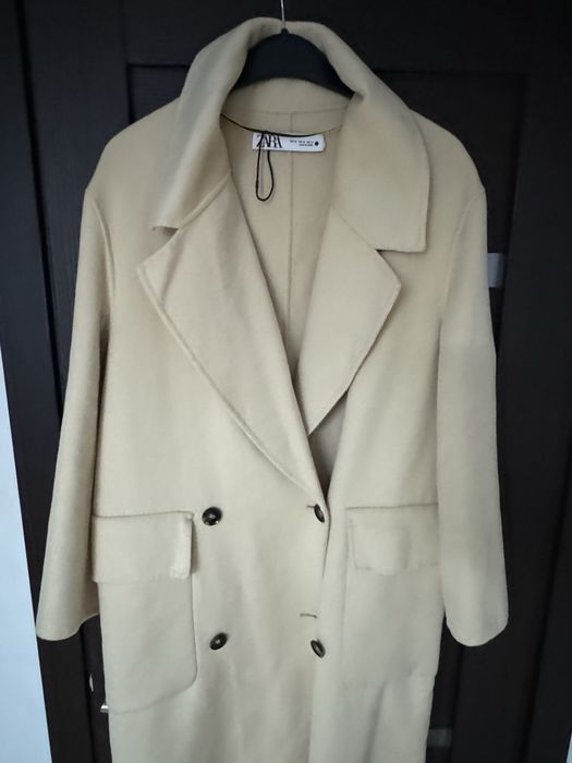 Palton Zara nou lana bej