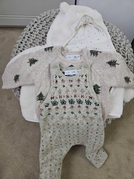 Pachet premium iarnă băiețel (0-7 luni) – s.Oliver, Zara, Mango + Încălțăminte NOUĂ Next (0-3 luni)