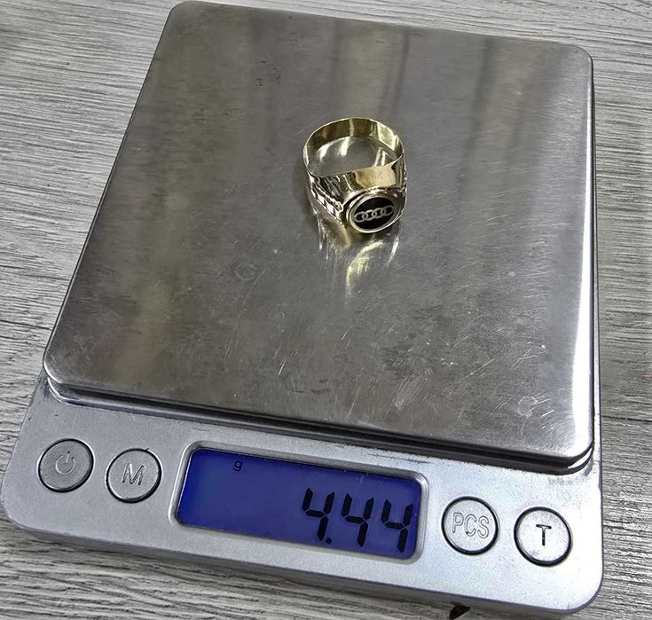 Златен мъжки пръстен 14 карата Audi