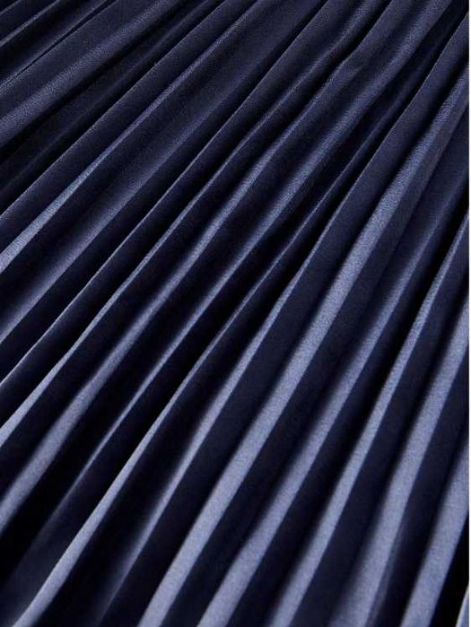 Риза плисе с обемен ръкав