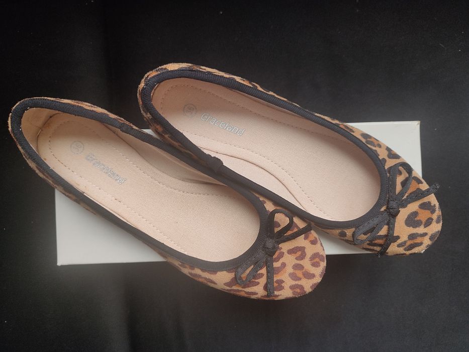 Обувки балеринки леопард, ном 36