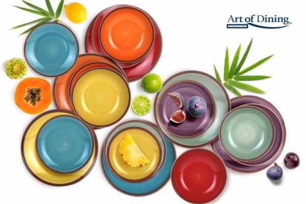 Serviciu de masa ceramica 18 pcs AQUARELLE, ART OF DINING BY HEINNER